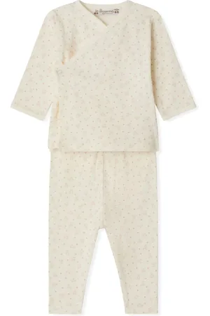 BONPOINT Cherry-print cotton trouser set (set of two)