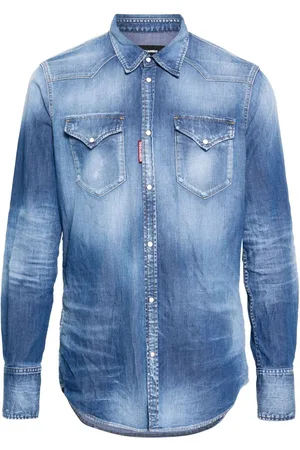 Dsquared2 Stonewashed denim shirt