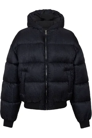 Balmain PB-monogram pattern puffer jacket