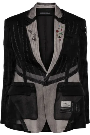 UNDERCOVER Panelled embroidered blazer