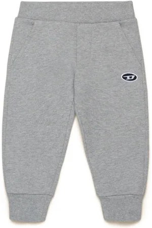 Diesel Logo-embroidered cotton track pants
