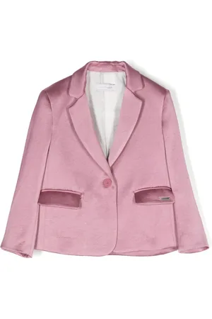 MONNALISA Single-breasted satin blazer