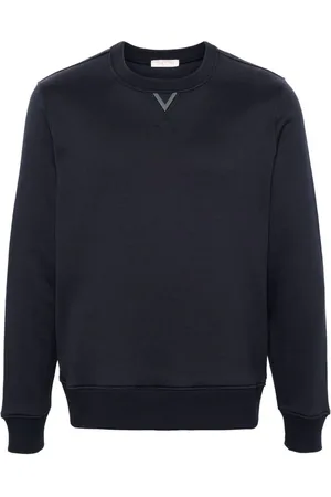 VALENTINO GARAVANI Logo-plaque cotton sweatshirt