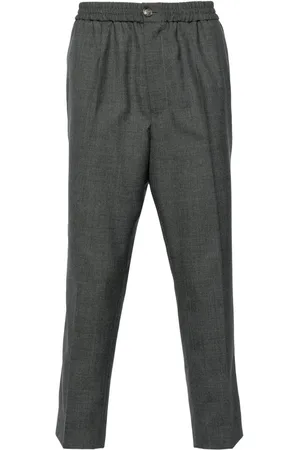 Ami Mid-rise cropped tapered trousers
