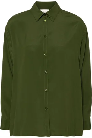 SEMICOUTURE Classic-collar crepe shirt