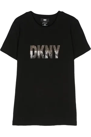 DKNY Rhinestone-embellished logo T-Shirt