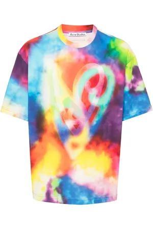 Acne Studios Abstract-print organic-cotton T-shirt