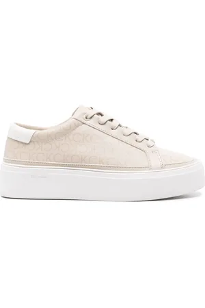 Calvin Klein Logo-print flatform sneakers