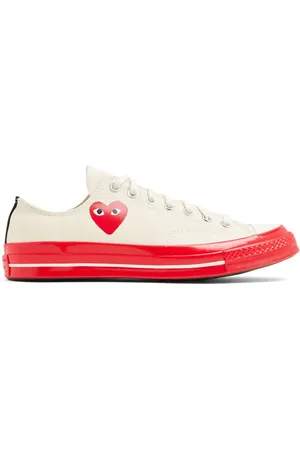 Comme des Garçons Contrasting-sole canvas trainers