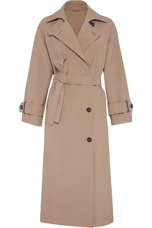 Filippa K glossy-finish trench coat - Brown