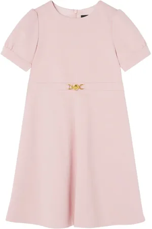 VERSACE Medusa-appliqué belted dress