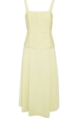 ALEXIS Coralia quilted-bodice midi dress