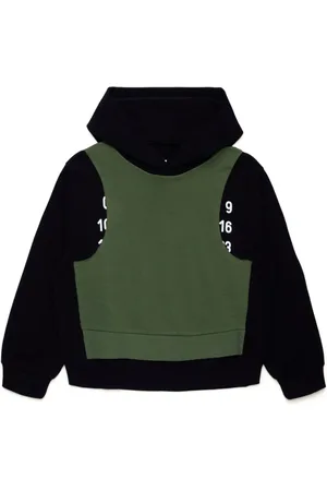 Maison Margiela Layered cotton hoodie