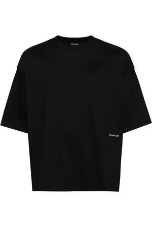 SONGZIO Logo-embroidered panel-detail T-shirt
