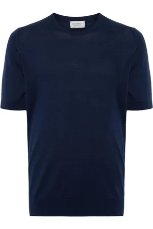 JOHN SMEDLEY Kempton knitted cotton T-shirt