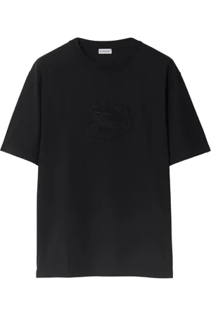 Burberry EKD-embroidered cotton T-shirt