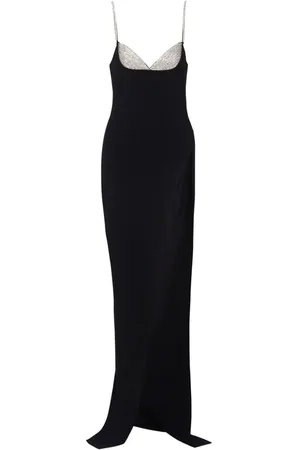 Balmain Crystal-embellished knitted gown