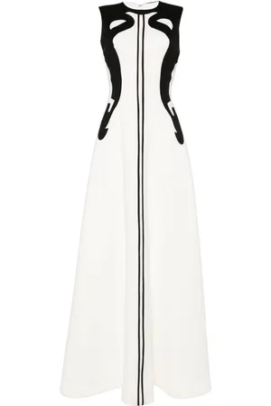 Saiid Kobeisy Panelled sleeveless gown