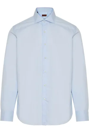 BARBA Cotton botton-up shirt