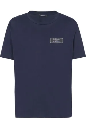 Balmain Logo-tag cotton T-shirt