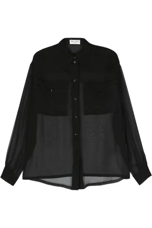 Saint Laurent Semi-sheer silk shirt