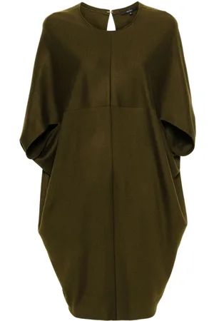 Gucci Midi wool cape dress