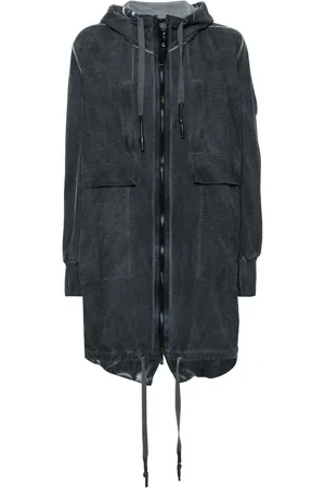 ISAAC SELLAM EXPERIENCE Hooded organic cotton coat