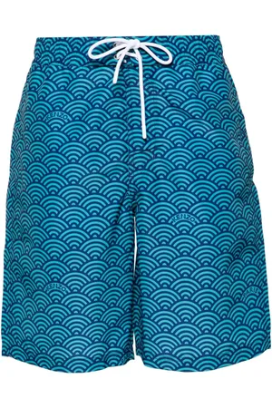 Kenzo Seigaiha-print swim shorts