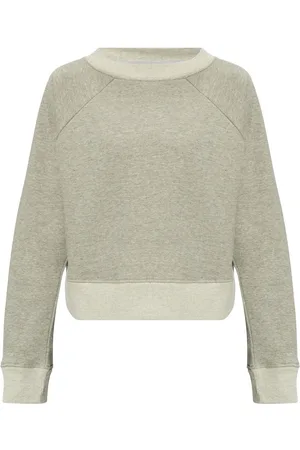 Victoria Beckham Logo-embroidered boat-neck sweatshirt