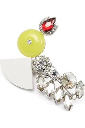 Maison Margiela Rhinestone-embellished shapes brooch