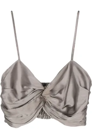 Simonetta Martina silk cropped top