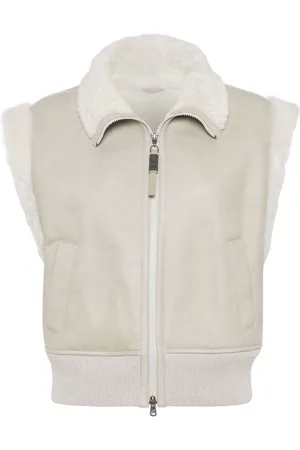 Brunello Cucinelli Zip-up shearling vest