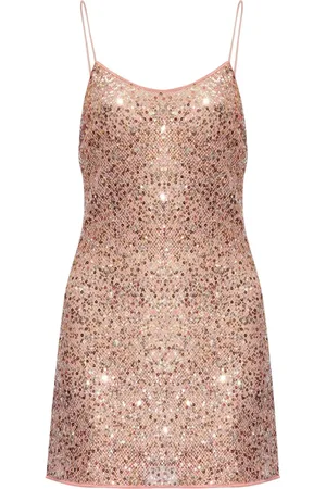 Oseree Sequin-embellished mini dress