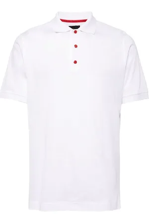 Kiton Fine-knit cotton polo shirt