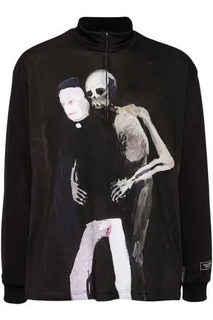 UNDERCOVER Graphic-print textured sweatshirt