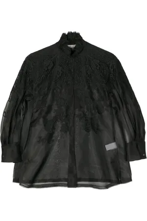SHIATZY CHEN Lace organza shirt