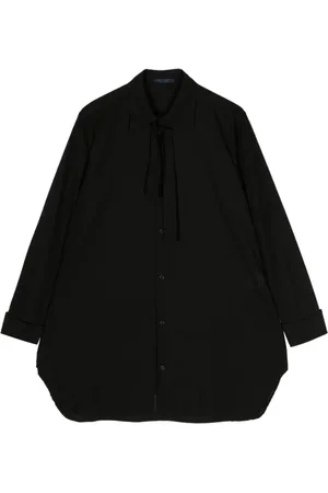 YOHJI YAMAMOTO Pussy-bow cotton shirt