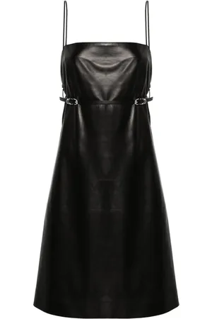 Givenchy Belted leather mini dress