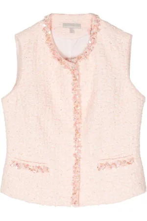 SHIATZY CHEN Beaded-trim tweed vest
