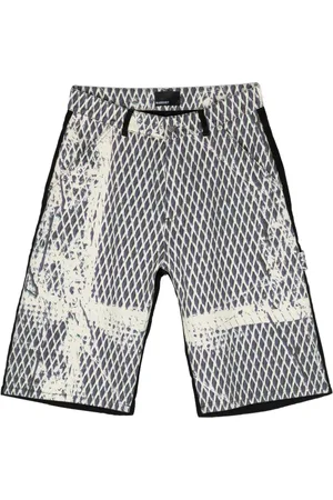 Rassvet Mesh-print cotton bermuda shorts