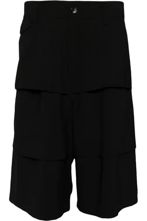 SONGZIO Pleated knee-length cargo shorts