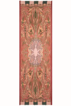 Etro Frayed paisley-jacquard scarf