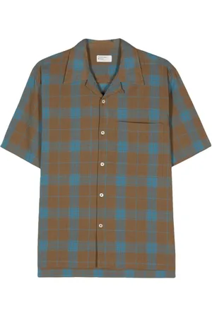 Universal Works Camp check-pattern cotton shirt