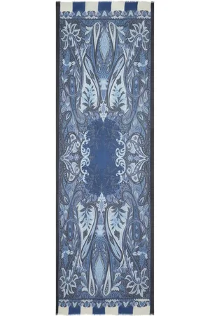 Etro Frayed paisley-jacquard scarf