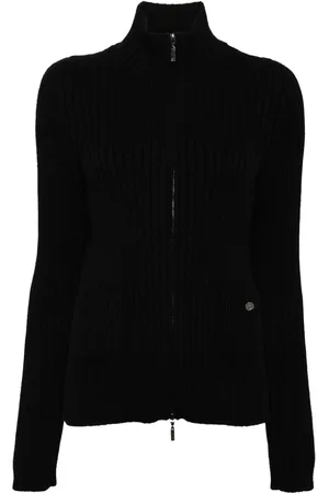 CHANEL 2000s zip-up cashmere cardigan
