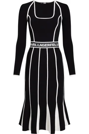 Karl Lagerfeld Transformer knitted midi dress