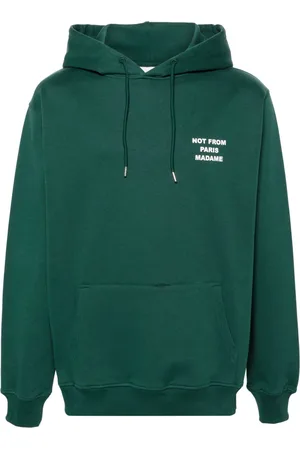 Drôle de Monsieur Logo-print cotton hoodie
