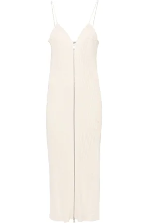 Jil Sander Ribbed-knit cotton maxi dress