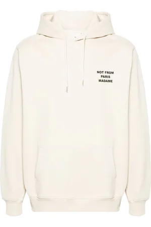 Drôle de Monsieur Logo-print cotton hoodie