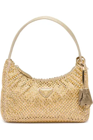 Prada Re-Edition 2000 crystal-embellished mini bag